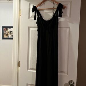 Forever 21 Black Maxi Dress with Tie Straps